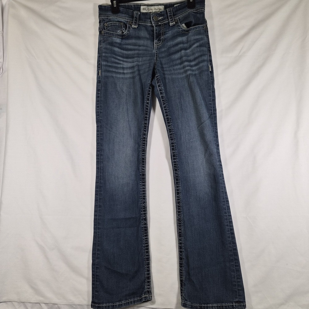 BKE Payton‎ Bootcut Jeans Womens 29x33.5 Medium Wash Stretch Buckle Denim